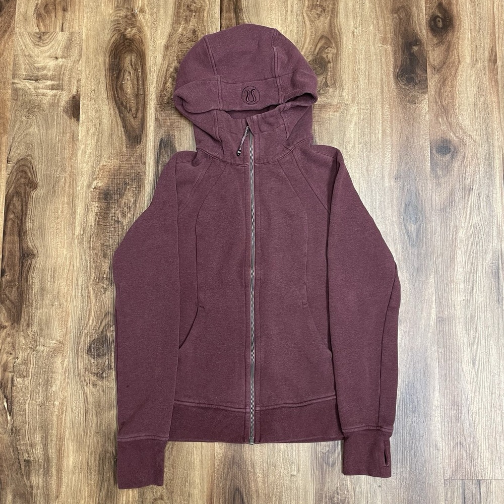 Lululemon Scuba Sweatshirt Hoodie Womens Size 6 Small Full Zip Red